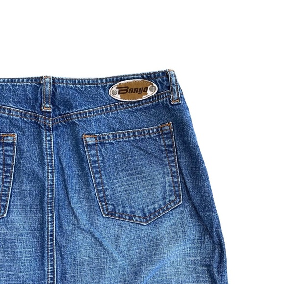 Vintage Bongo Juniors Low Rise Medium Wash Denim Skirt - Picture 5 of 5